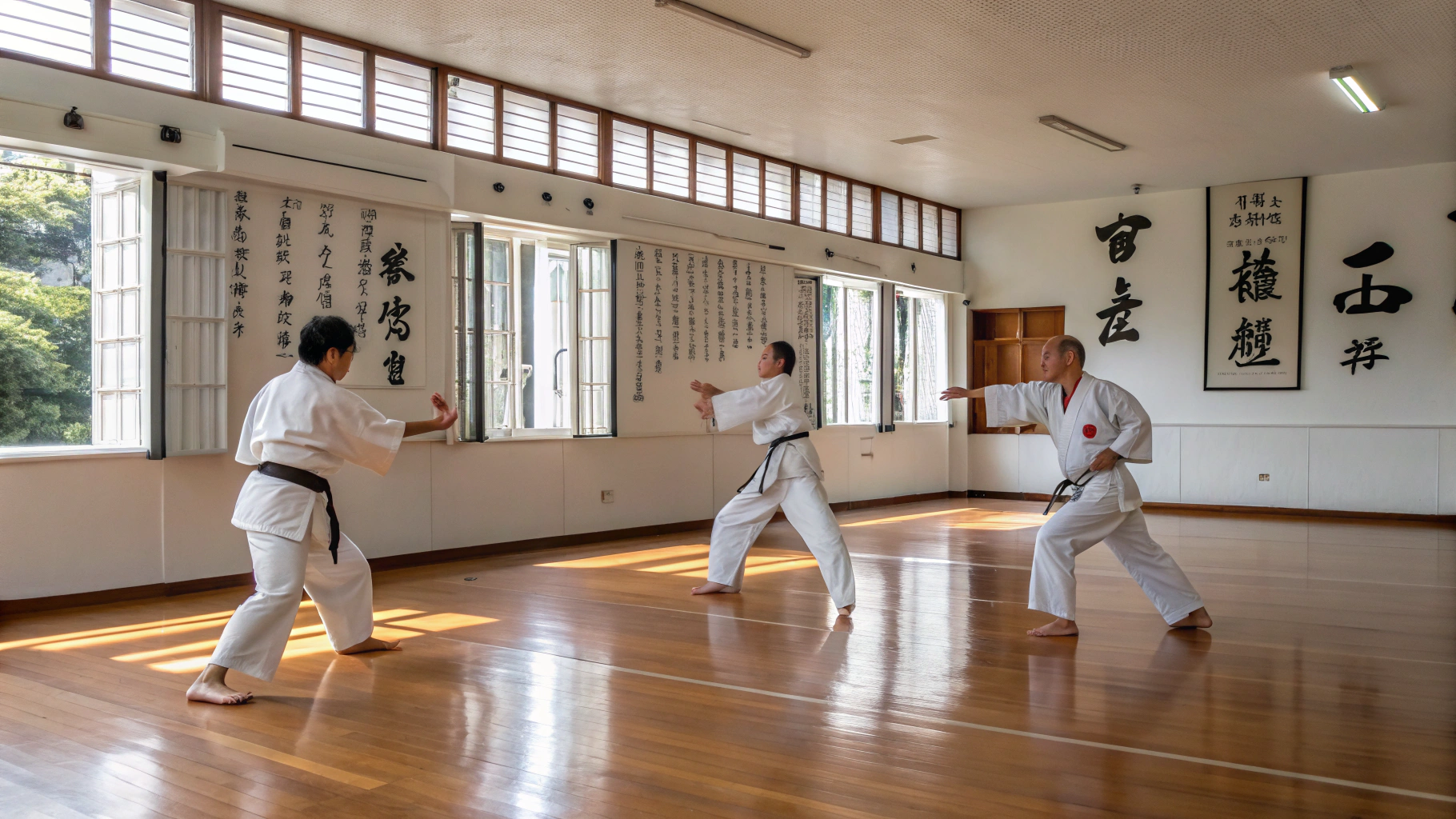 Gemengde Groep training bij Antwerpen Aikikai